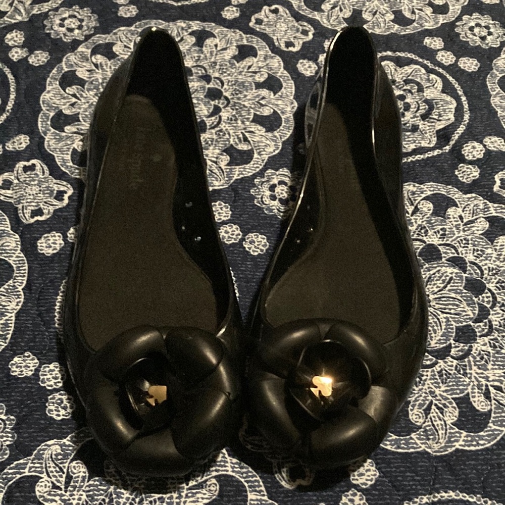 Kate Spade Floral jelly flats